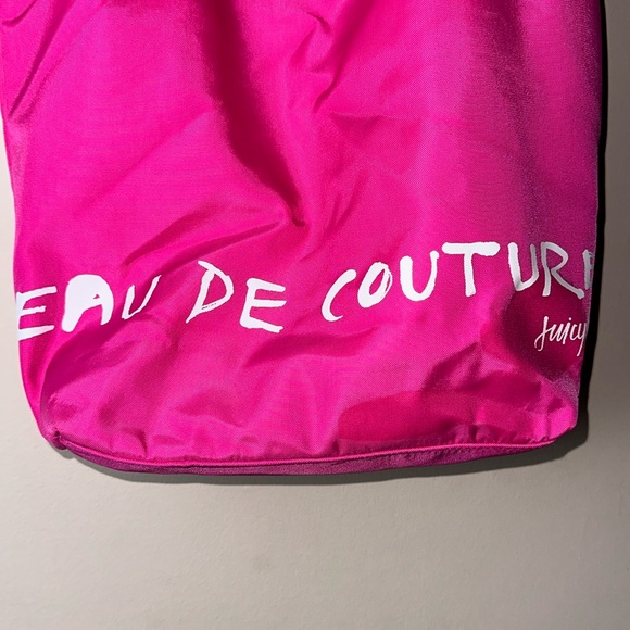 Juicy Couture" Hot Pink 'Eau De Couture' Bag 100% Nylon - Picture 2 of 9